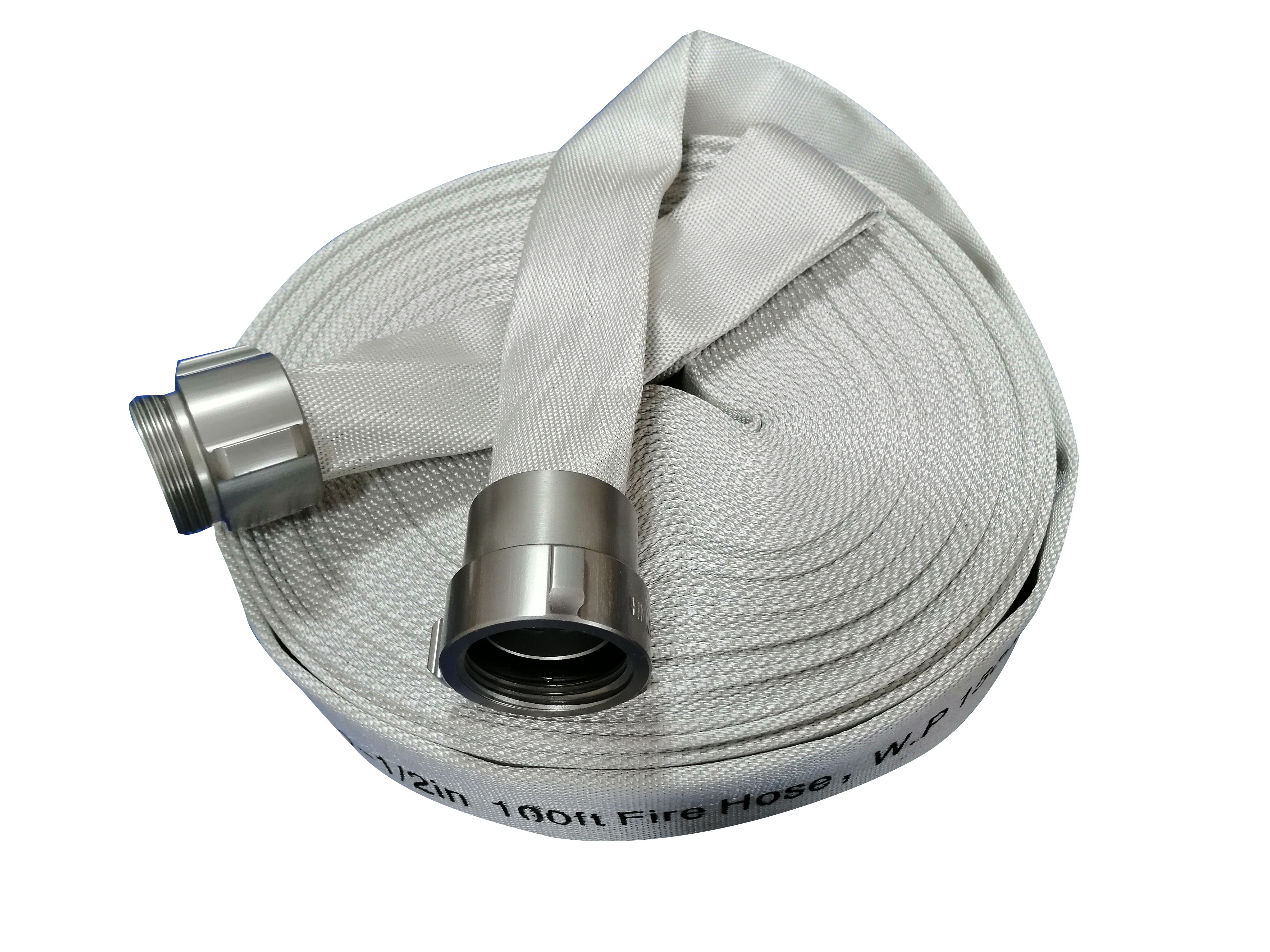 Fire hose with American type NH aluminum coupling 