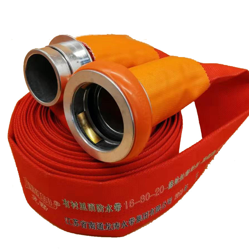 Orange Type 16 Fire Hose | 80mm Inner Diameter × 20m Length | High-Pressure Water Delivery Hose