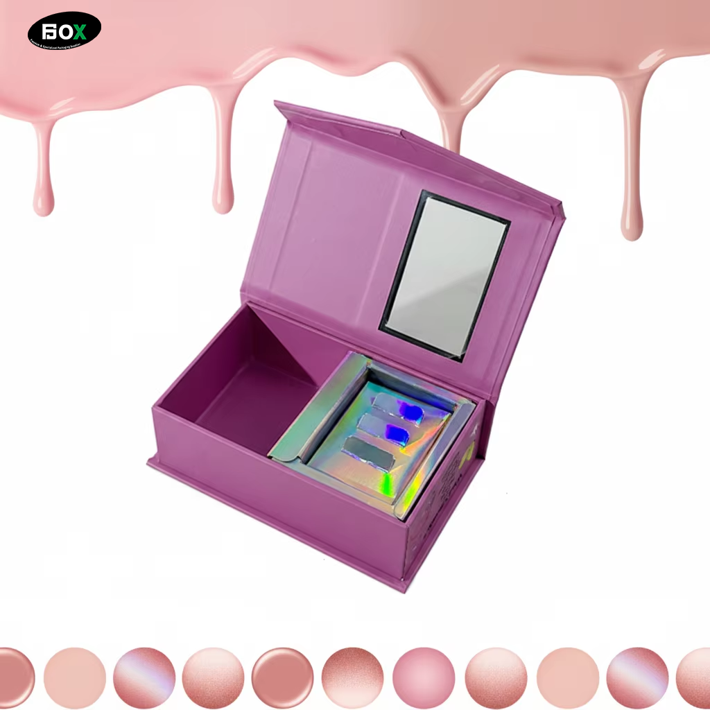TIANJIN FUSSEN Premium Magnetic Gift Box for Press on Nails with Window and Custom Insert for Luxury Presentation