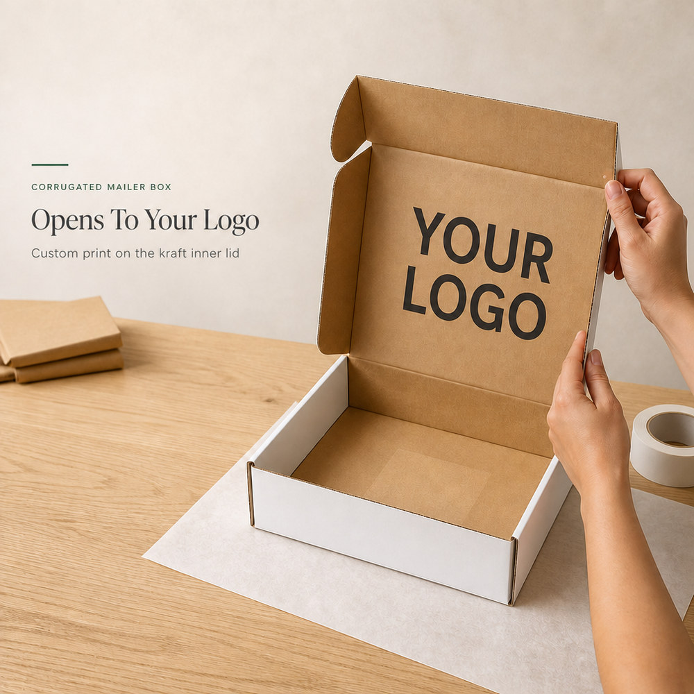 Custom Corrugated Mailer Boxes | Eco-Friendly Recyclable Shipping Packaging for E-Commerce Retail Gifts Wholesale Factory Supply