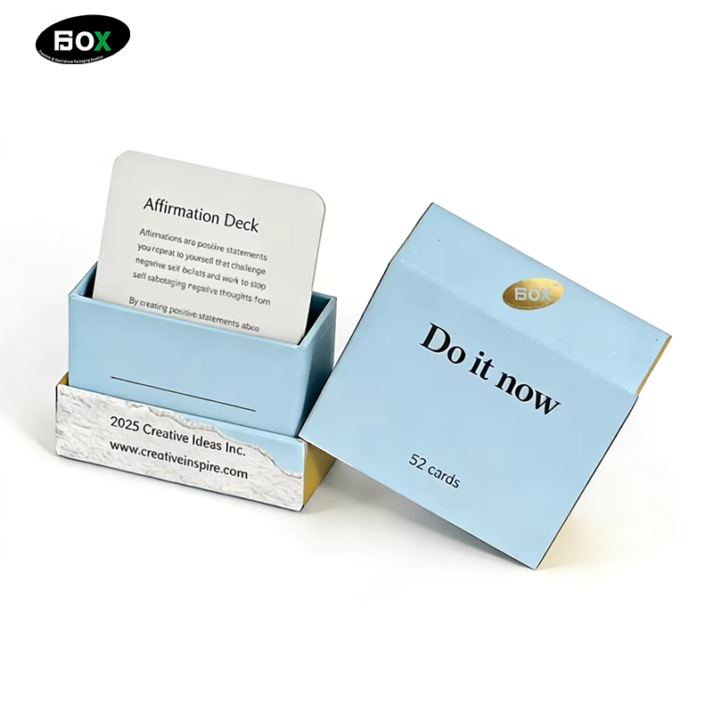 FUSSEN Oem Empowerment Confidence Motivational Card Set 400gsm Premium Custom Card Deck Box No Minimum Order Factory Wholesale