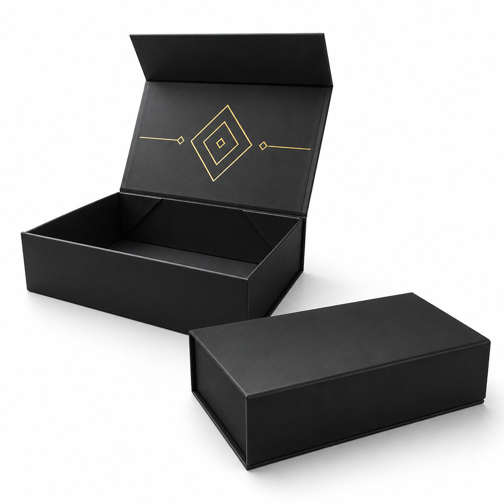 Custom Large Logo Magnetic Folding Gift Box for Clothing Luxury Rigid Cardboard Foldable Packaging OEM Wholesale Factory Supply