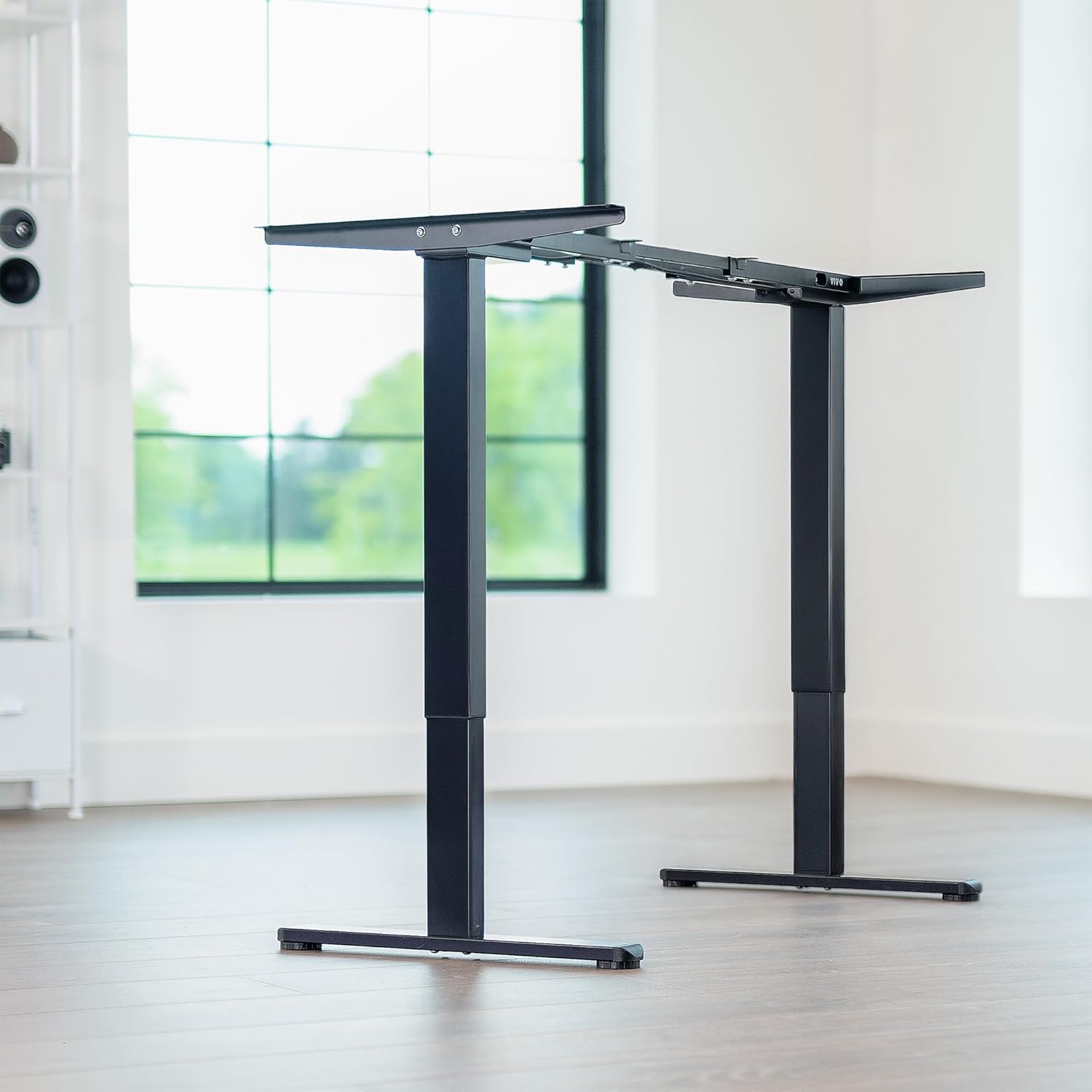 ED7-F Dual Motor Electric Table Legs Height Adjustable Extendable Standing Desk Frame 100kgs/220lbs Loading Capacity