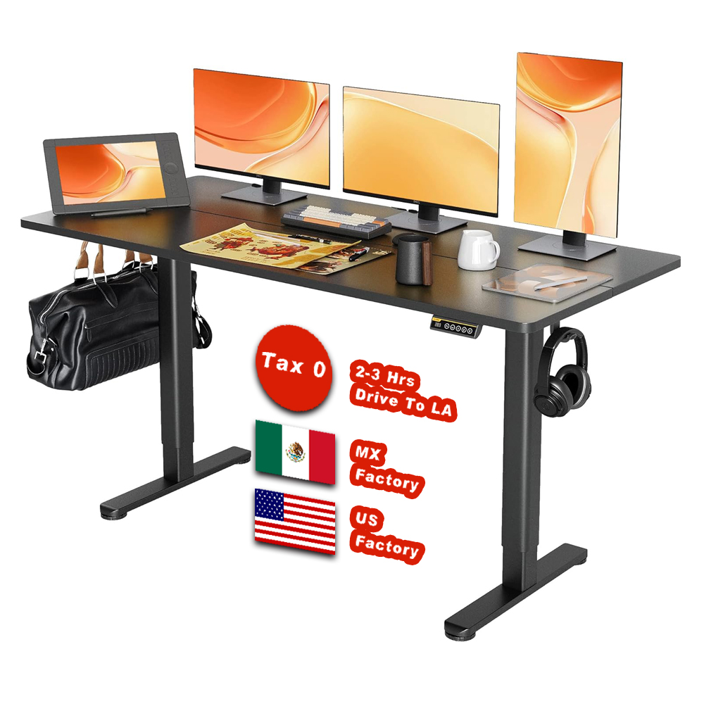 Manufacture Custom ED1 Dual Motor Office Sit Standing Laptop Table Electric Height Adjustable Lift Desk for Work Study