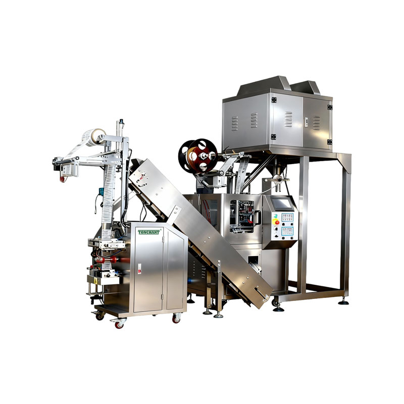 Vertical Pyramid Tea Bag Packaging Machine with Outer Envelope