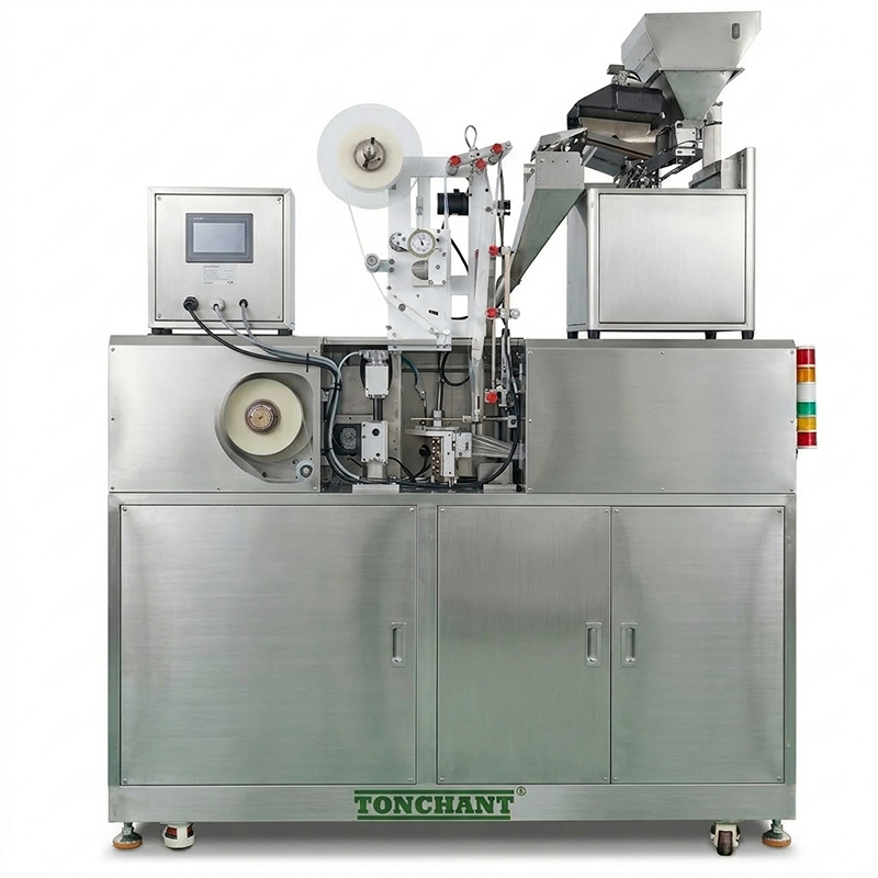 Horizontal Pyramid and Flat Tea Bag Packaging Machine with Outer Envelope