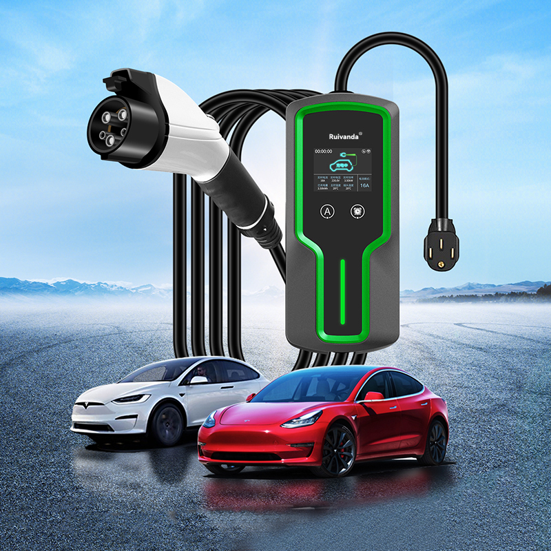 Mabilis at maaaring pag-charge gamit ang portable EVSE charger para sa elektro pangkotse