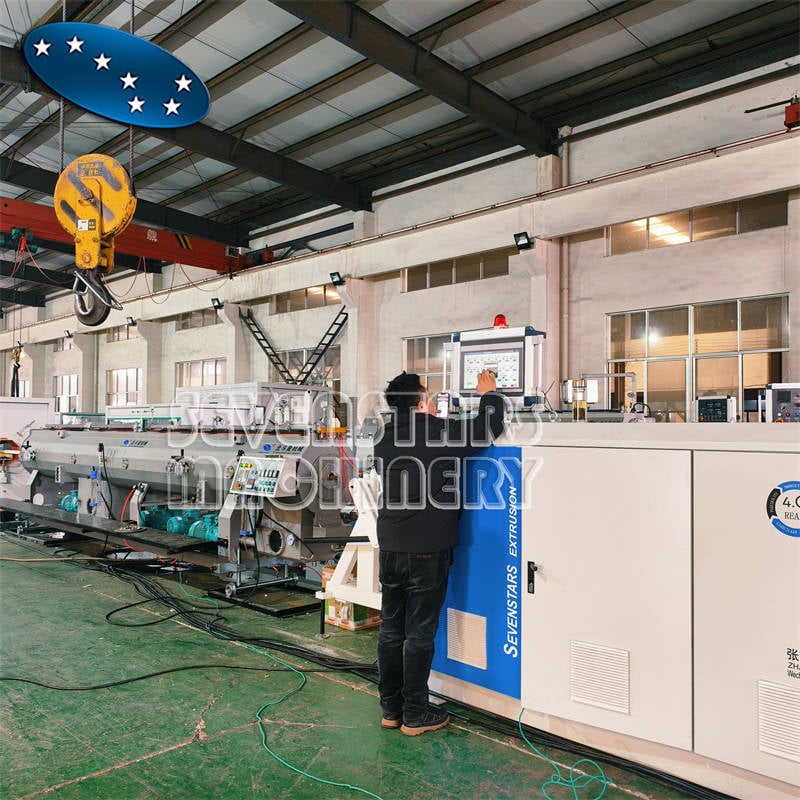 PVC Pipe Extrusion Line Twin Screw Extruder Automatic Pipe Making Machine for Water Supply and Drainage Pipe Production