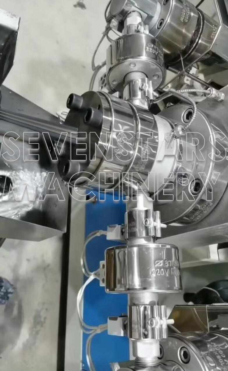 Sevenstars Variable Multi-color Rattan Imitation Machine Production Weaving Plastic Wicker making Line supplier