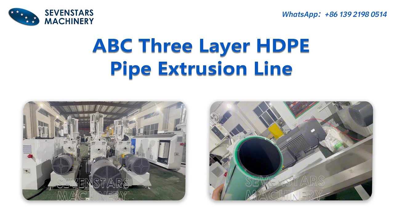 ABC Three Layer HDPE Pipe Extrusion Line