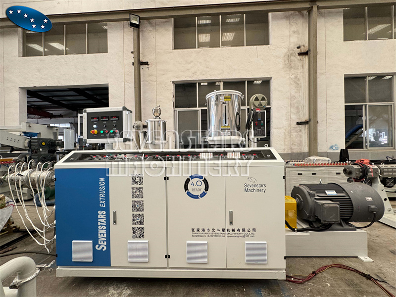 Successful Factory Acceptance Test of Custom 75mm PE Pipe Extrusion Line at Sevenstars Machinery