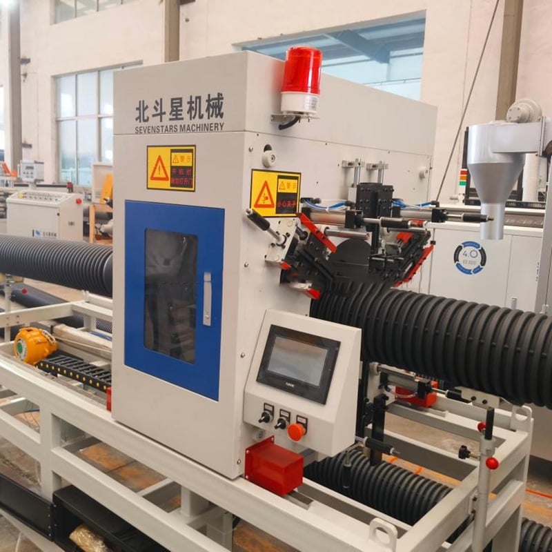 Sevenstars 200-600mm DWC Production Line HDPE Double Wall Corrugated Pipe Plastic Pipe Extrusion Line