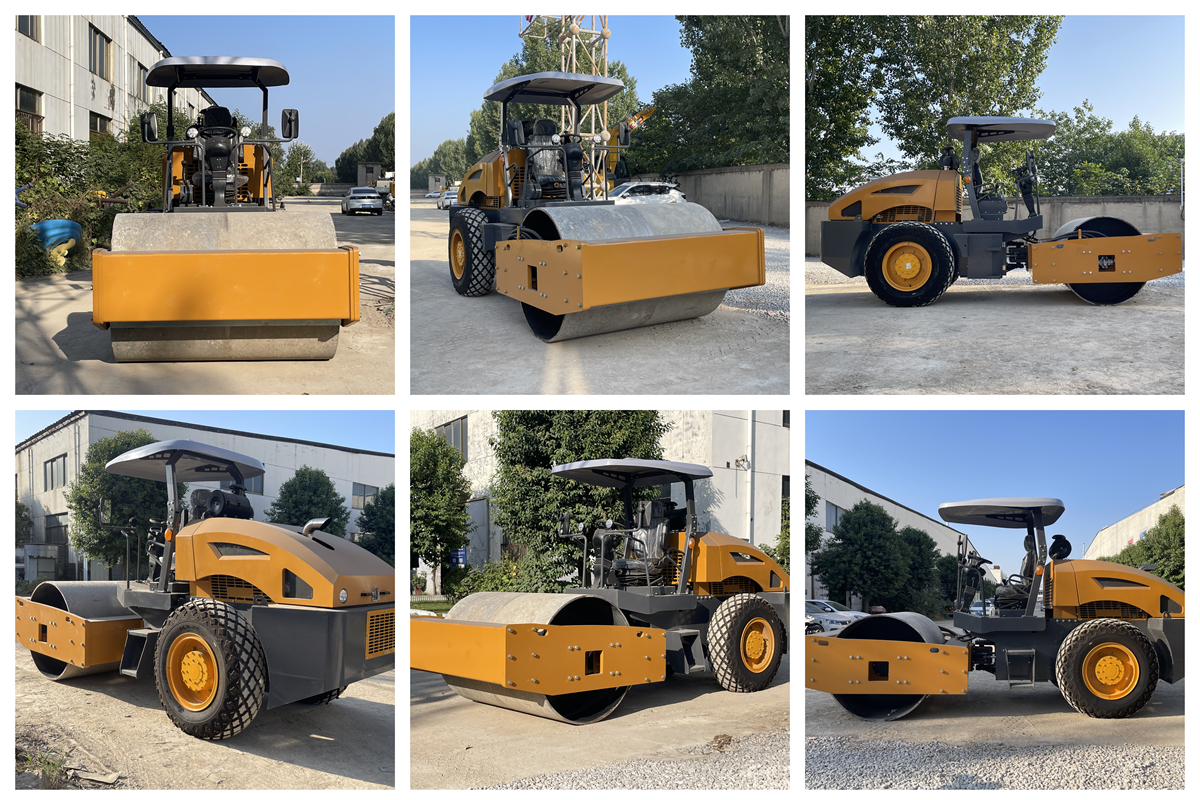 Real scene display image about 10 ton single drum road roller.jpg
