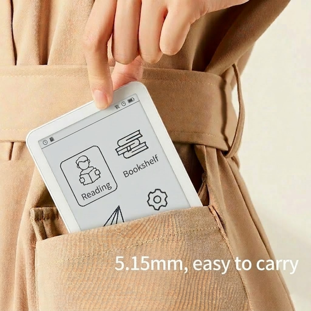 3,52 tommer E-læser ultra-tynd bærbar E-ink-læser med magnetisk bagside