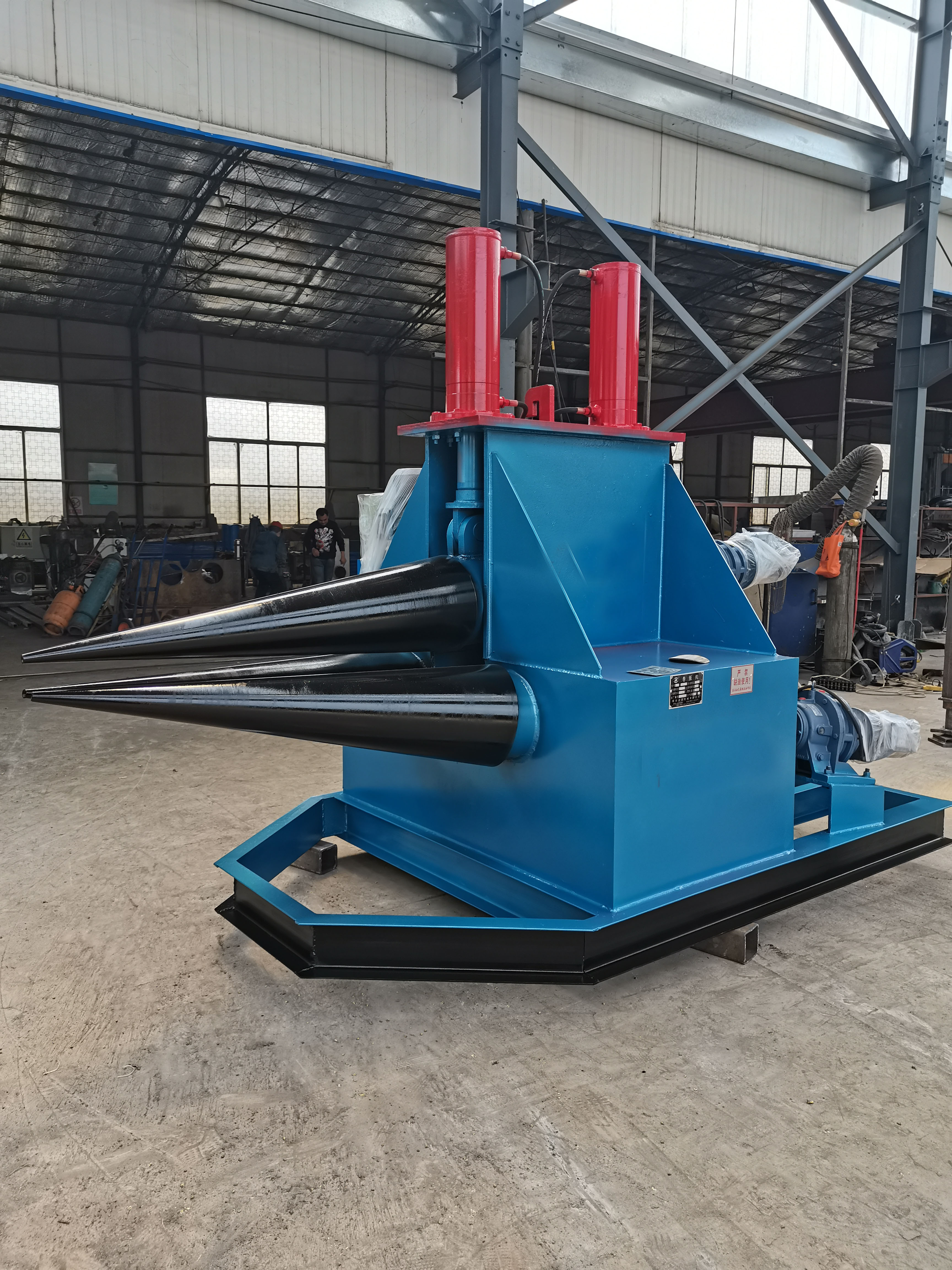 Hydraulic industrial conical stainless steel plate rolling machine Aluminum plate rolling machine