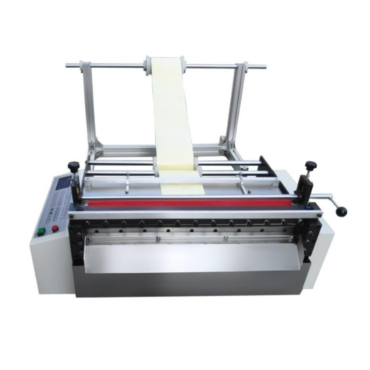 Automatic PVC Film Cutting Machine Multi-Functional Roll to Sheet Cutter for PET/PE/PP Films High-Precision Electric Film Cutting Equipment with Auto-Feeding System Industrial Grade Film Slitting Machine for Packaging and Printing Industries