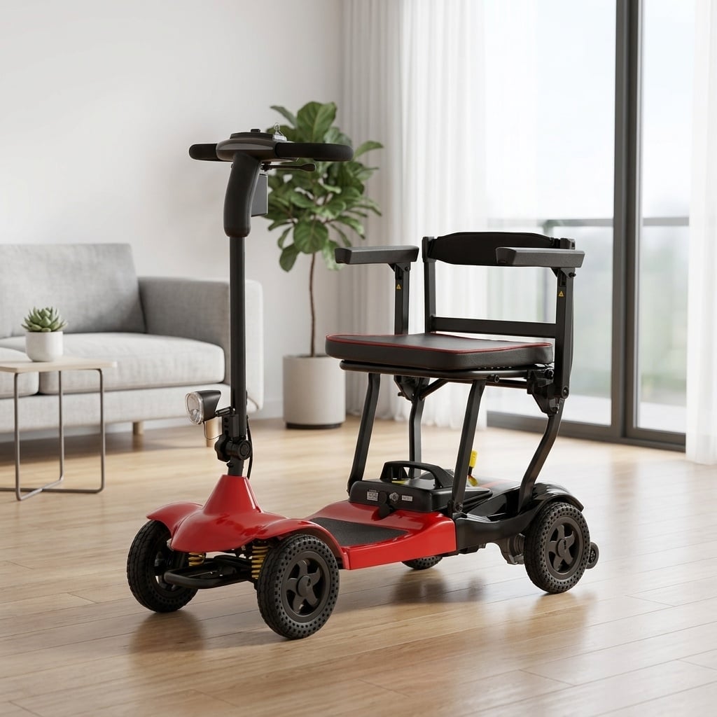 BC-MS8001 Lightweight Folding 4-Wheel Mobility Scooter
