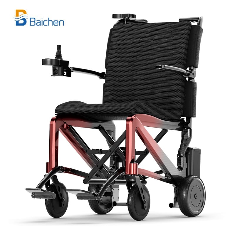 BC-EC8003-X (6 polegadas) cadeira de rodas elétrica nova com design em fibra de carbono e rodas de 6 polegadas