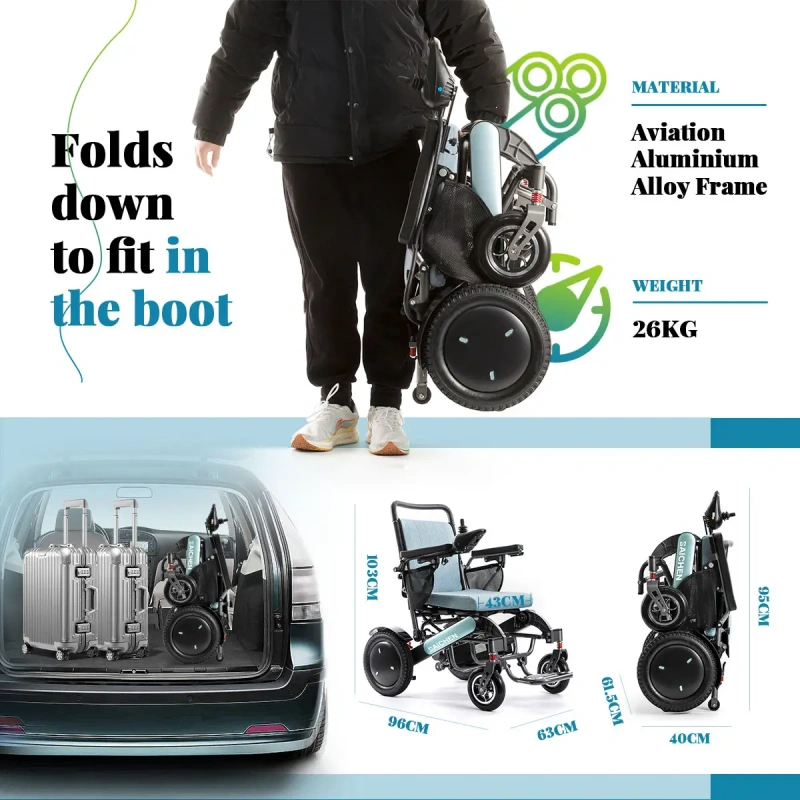 L'impact des mécanismes de repliage sur l'espace de stockage des fauteuils roulants électriques