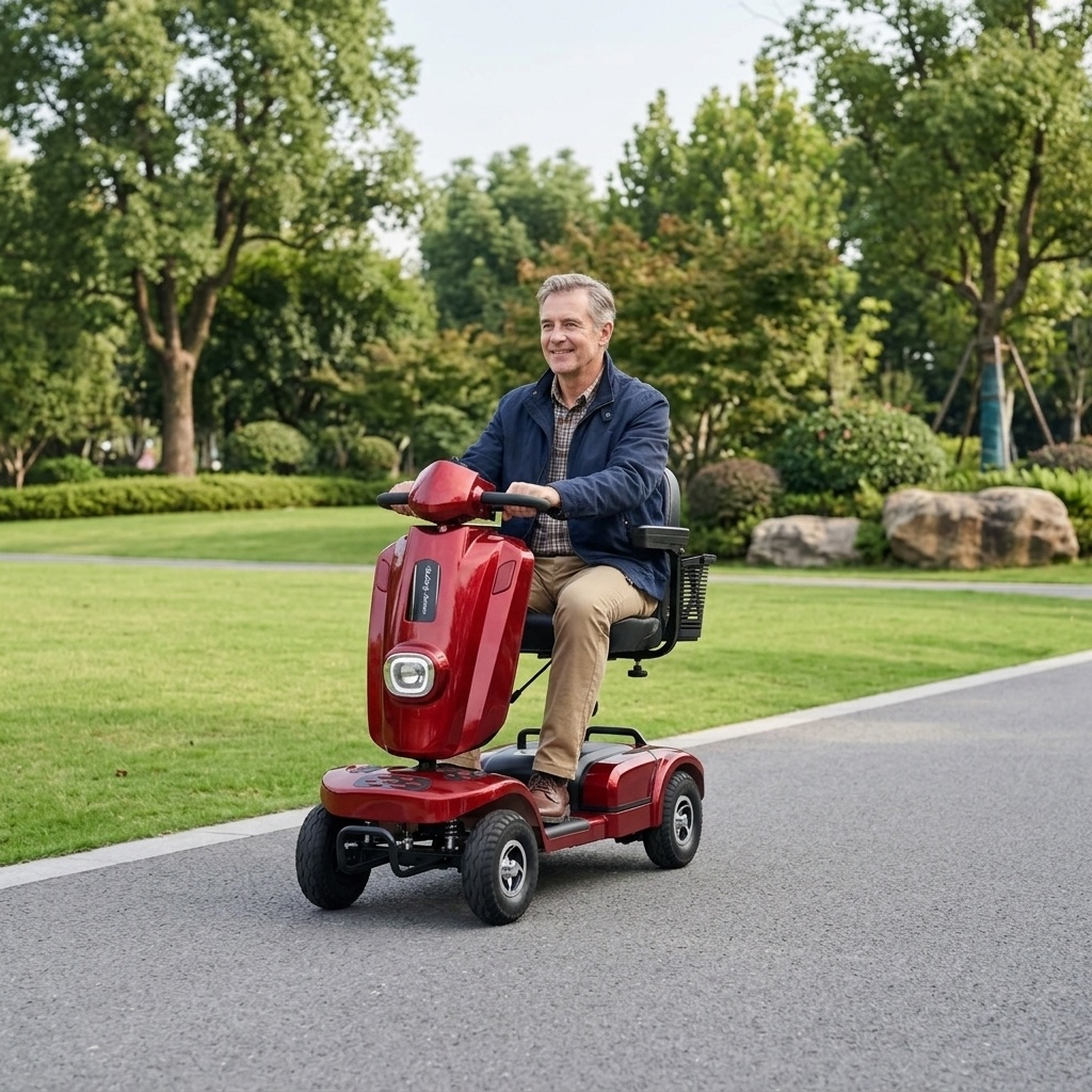 red-four-wheel-mobility-scooter-rider-paved-park-path.jpg