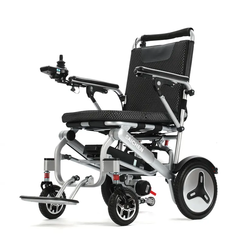 Comment le fauteuil roulant électrique en aluminium réduit-il le poids sans compromettre la résistance