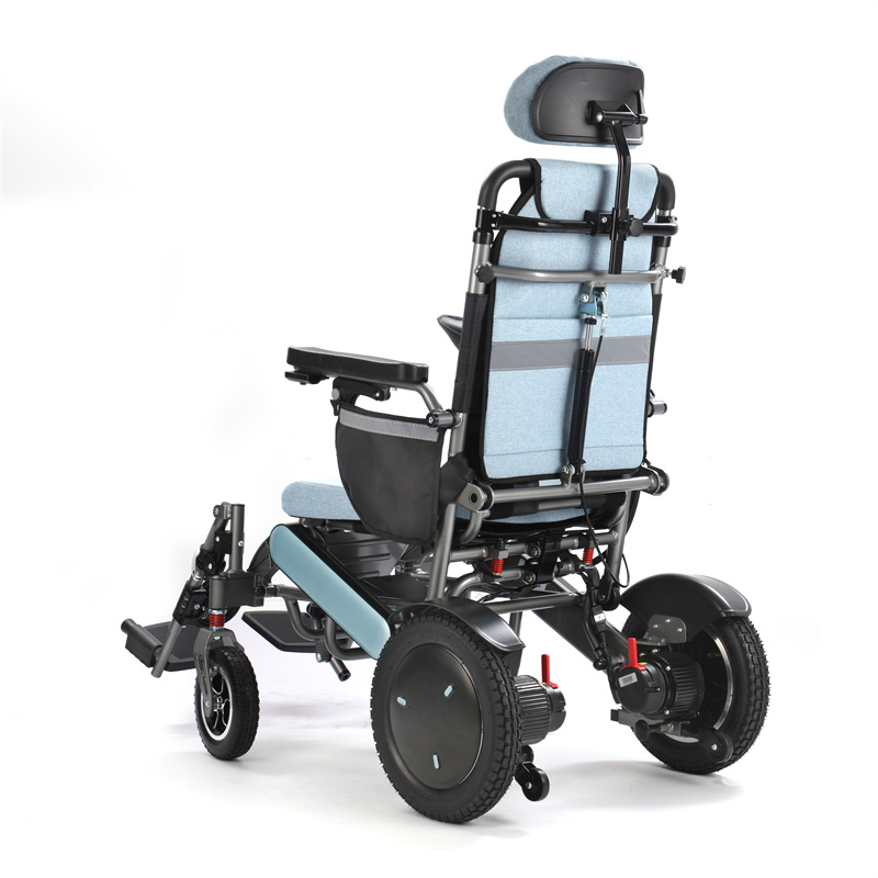 Fauteuil roulant électrique inclinable BC-EA8000-UPMR avec repose-jambes surélevé | pour soins à domicile