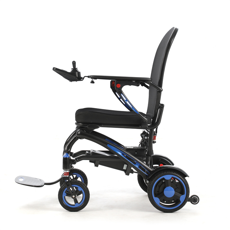 كرسي متحرك كهربائي خفيف مصنوع من ألياف الكربون للتنقل والسفر BC-EC8002-S