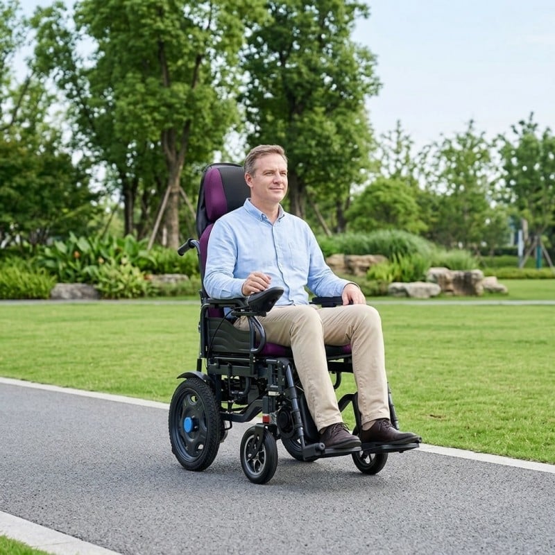 BC-ES6003-A Foldable Steel Electric Wheelchair
