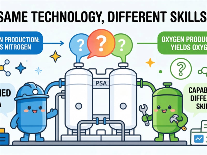 PSA Nitrogen and Oxygen Generators: Look-Alike Machines, Completely Different Roles