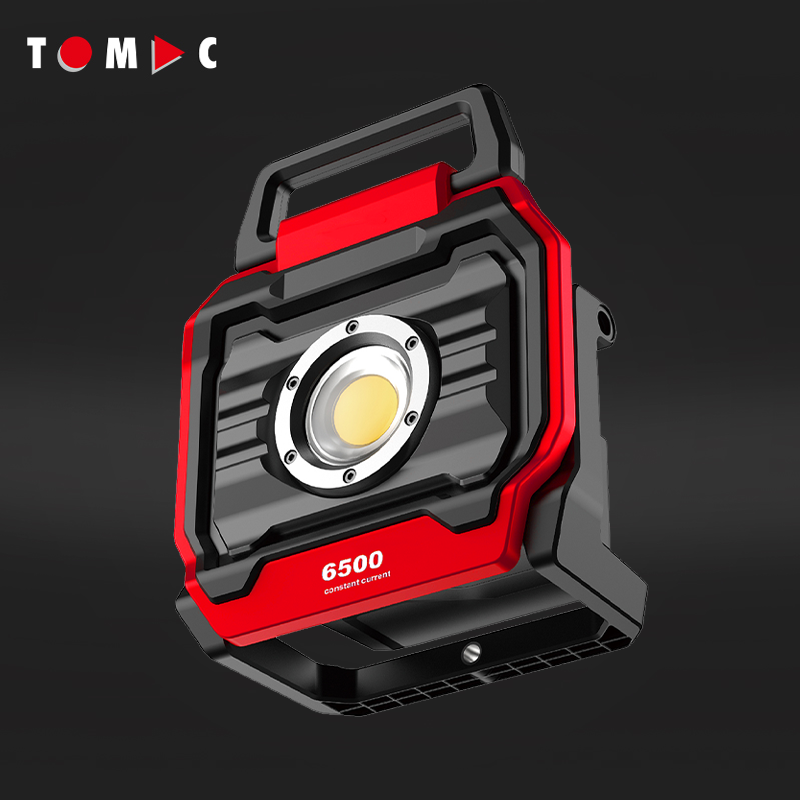 TCFDPB6000 Tomac 6000 Lumen 18V LED work light, Tripod Stand Compatible for Makita DeWalt Milwaukee Bosch Metabo Stanley Battery