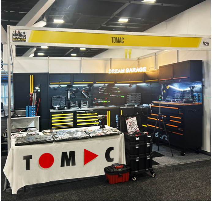 Shanghai Tomac Tools Showcases Premium Garage Series & Power Tools at Sydney Build Expo 2026