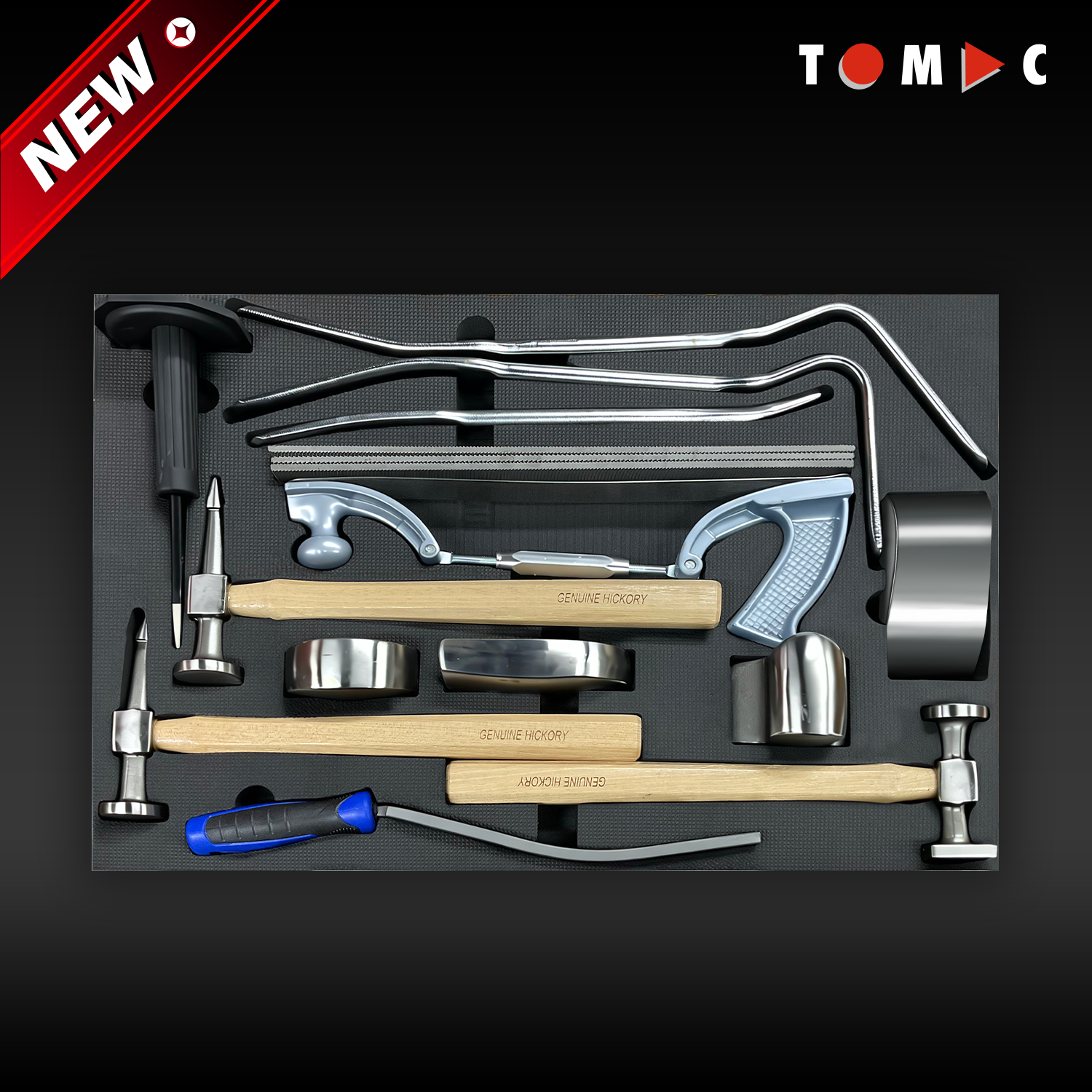 TC1507416 TOMAC Body Repair Tools Set 16PCS Hammer Dolly Kit