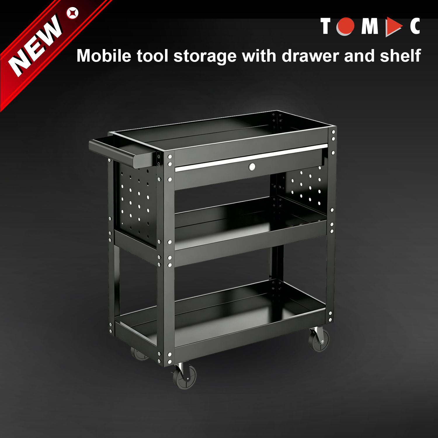 TC1327SP TOMAC Rolling Garage Cabinet – 1 Drawer Tool Cart