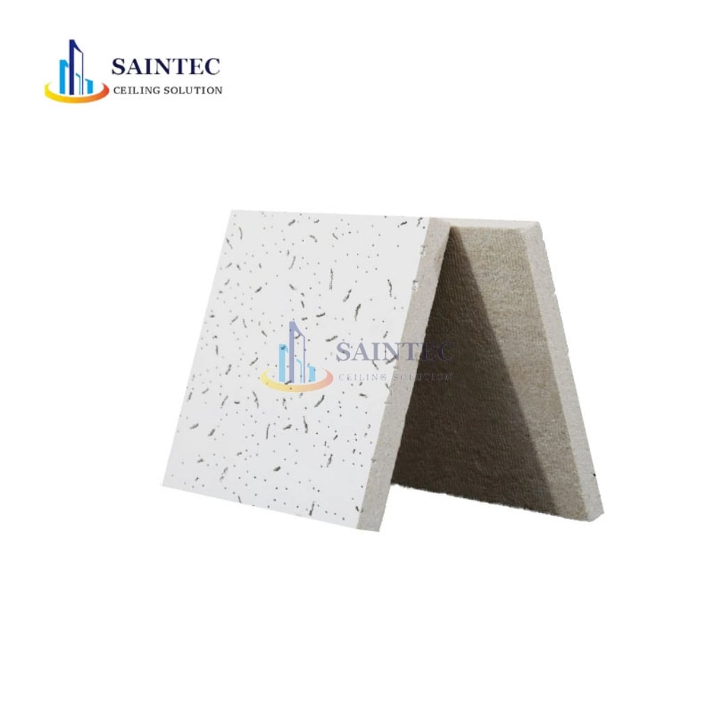 High Quality 600X600 Acoustic Mineral Fiber Board Ceiling Tiles Modern Square Design Low Cost Indoor Waterproof Fireproof