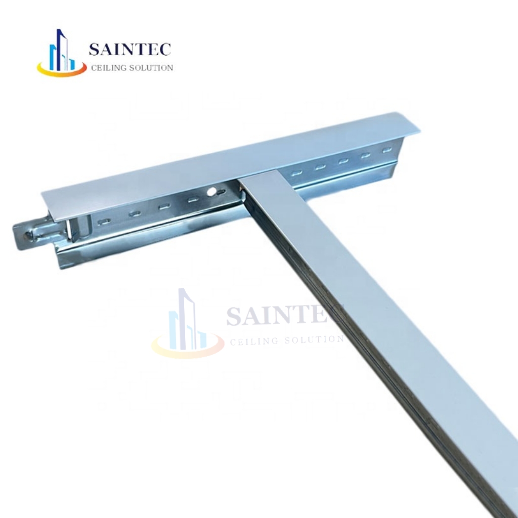 Modern Design Galvanized Steel Wall Angle Grid Suspended False Ceiling Tee Grid System ISO9001 Certified Fireproof Rustproof