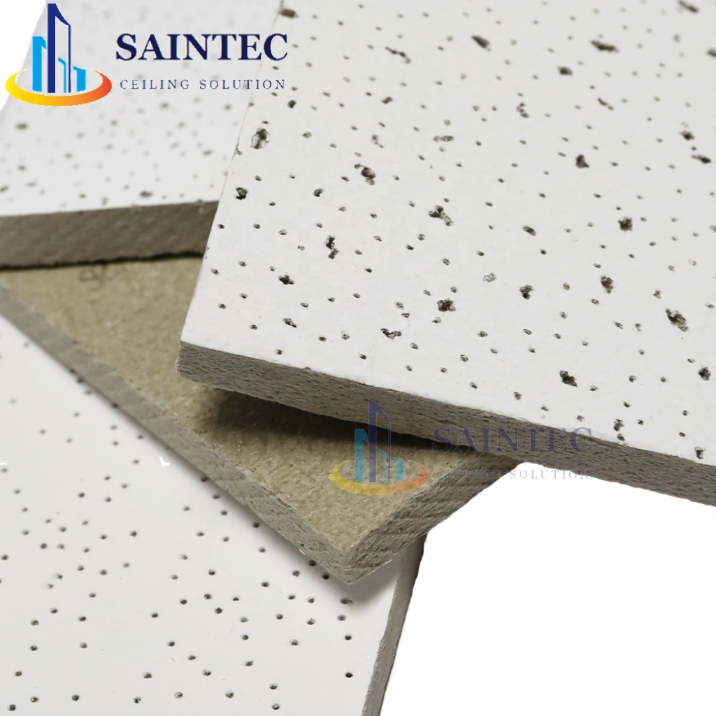 Modern 2X4  Mineral Fiber Square Grid Design Ceiling Tiles Soundproof and Fireproof for Hotels & Hospitals