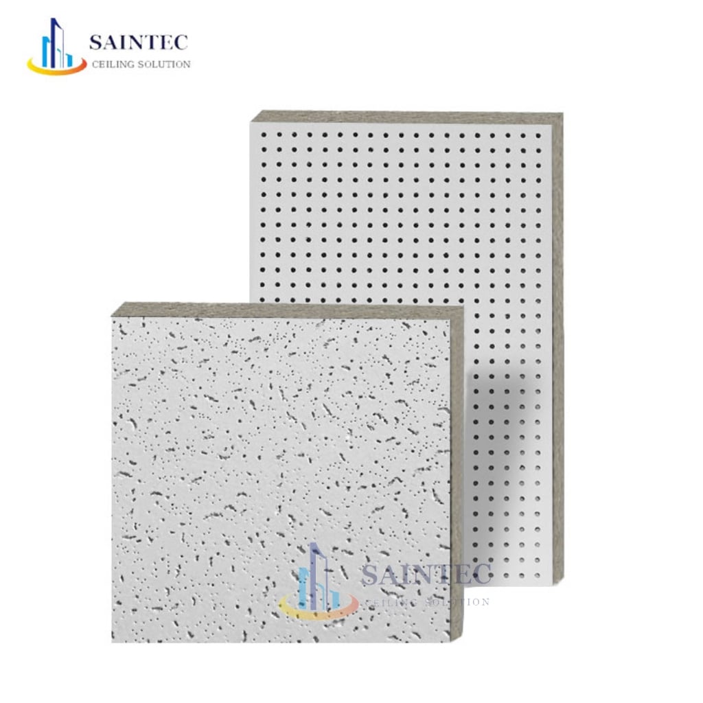 Modern 60X60 Acoustic Mineral Fiber Board Waterproof Square Hospital Suspended Ceiling Tiles Soundproof & Fireproof-Wholesale