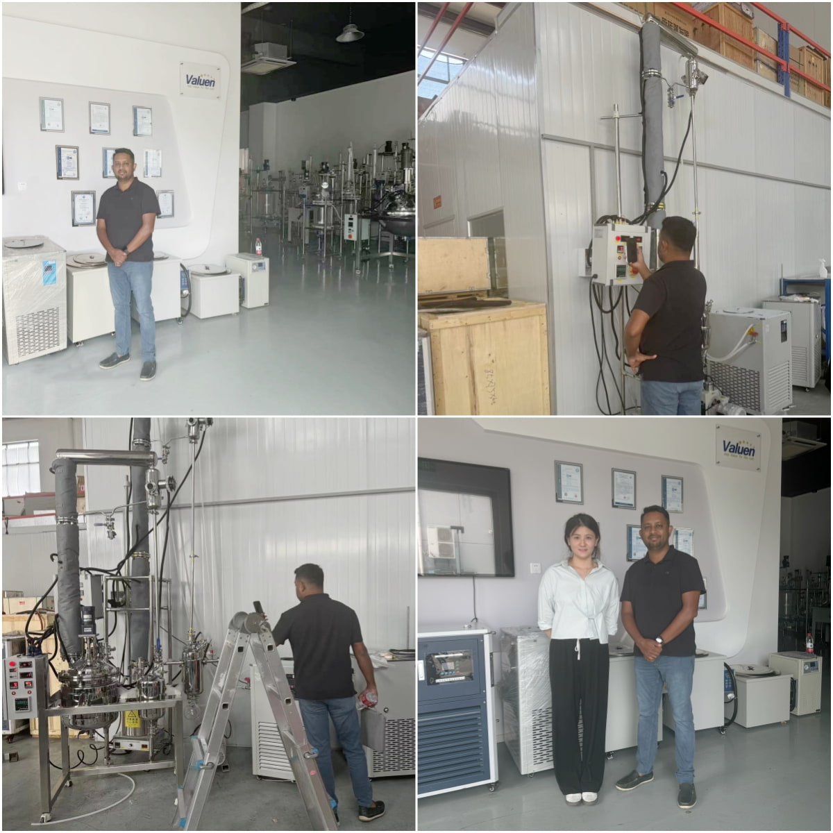 Sri Lankan Client Visits For Product Inspection Of 10l Fractional Distillation Equipment For The Distillation Of Cinnamon Oil