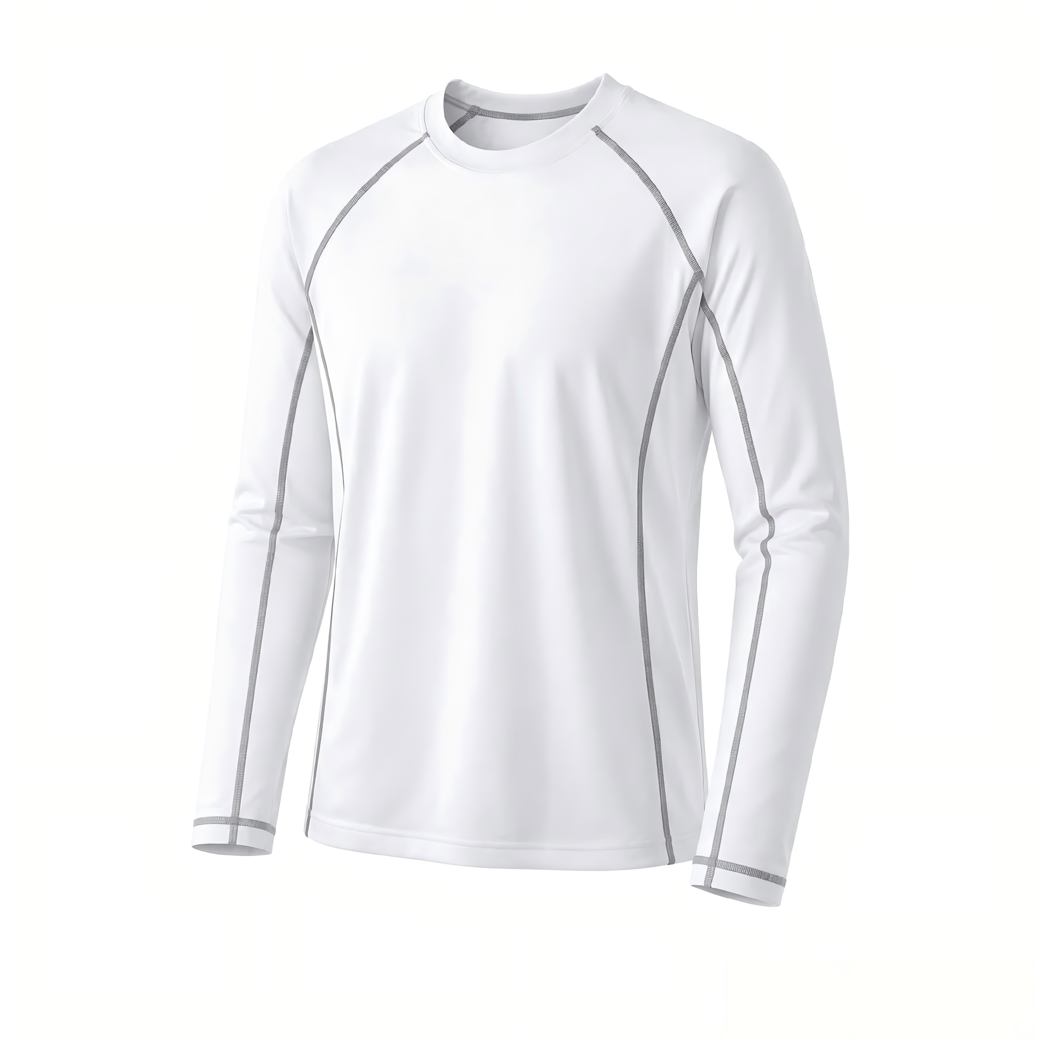 maglia intima sportiva a manica lunga ad alta elasticità per tutte le stagioni | Maglia da corsa all'aperto per uomo con protezione solare e asciugatura rapida