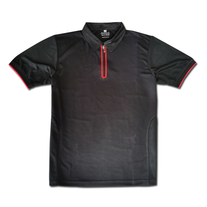 Custom Short Sleeve Running Polo with Performance Fit Moisture Wicking Fabric and Self Collar for Active Comfort
