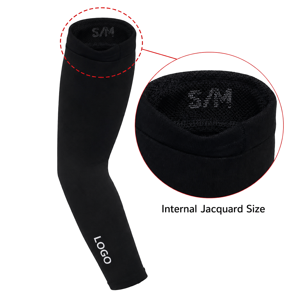 Personalisierte, maßgefertigte Sport-Armstulpen aus Silikon mit individuellem Logo | Exklusives Team-Equipment für Radfahrerclubs und Baseballmannschaften