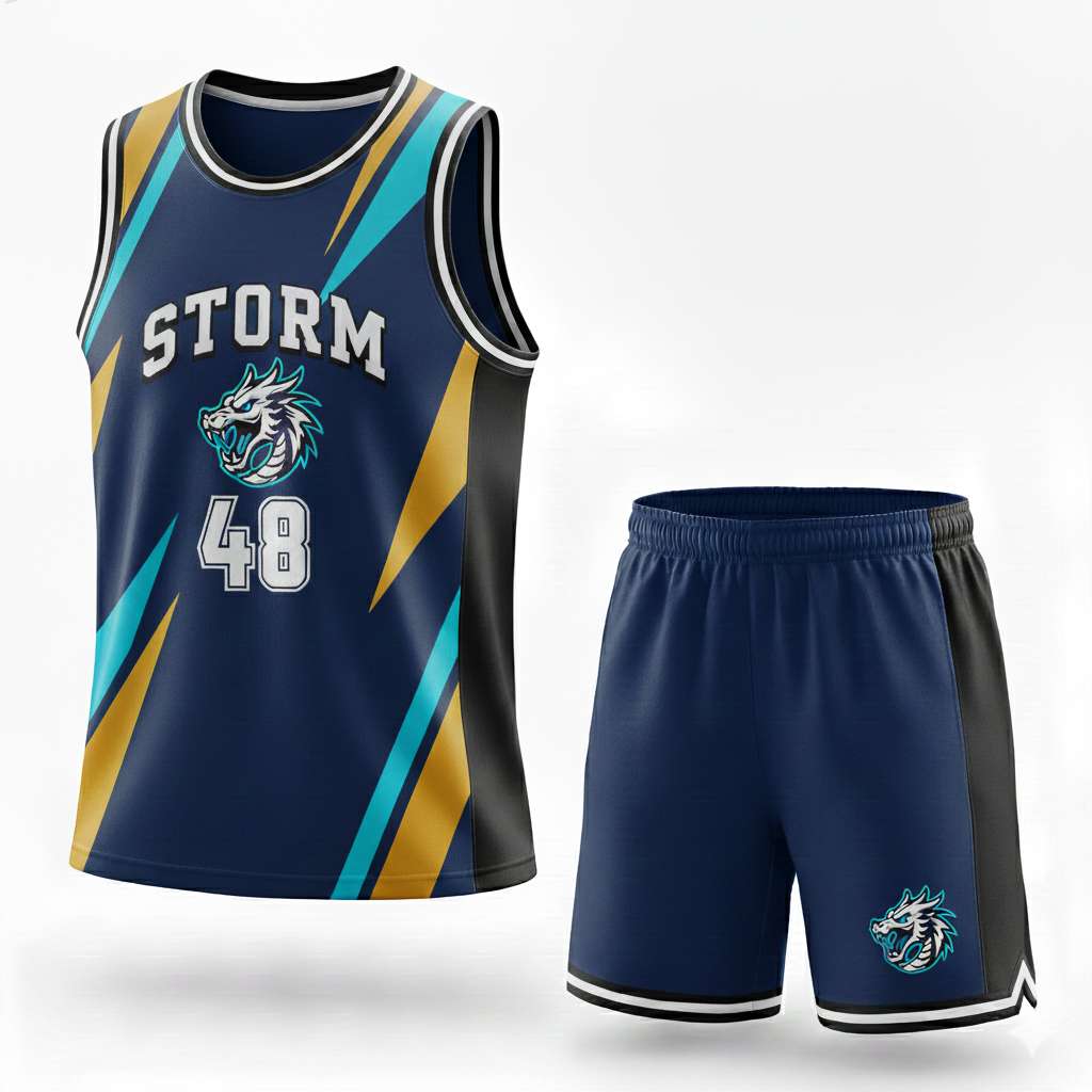 Set personalizzato di abbigliamento per basket per ordini all’ingrosso – Kit completo per divise di squadra