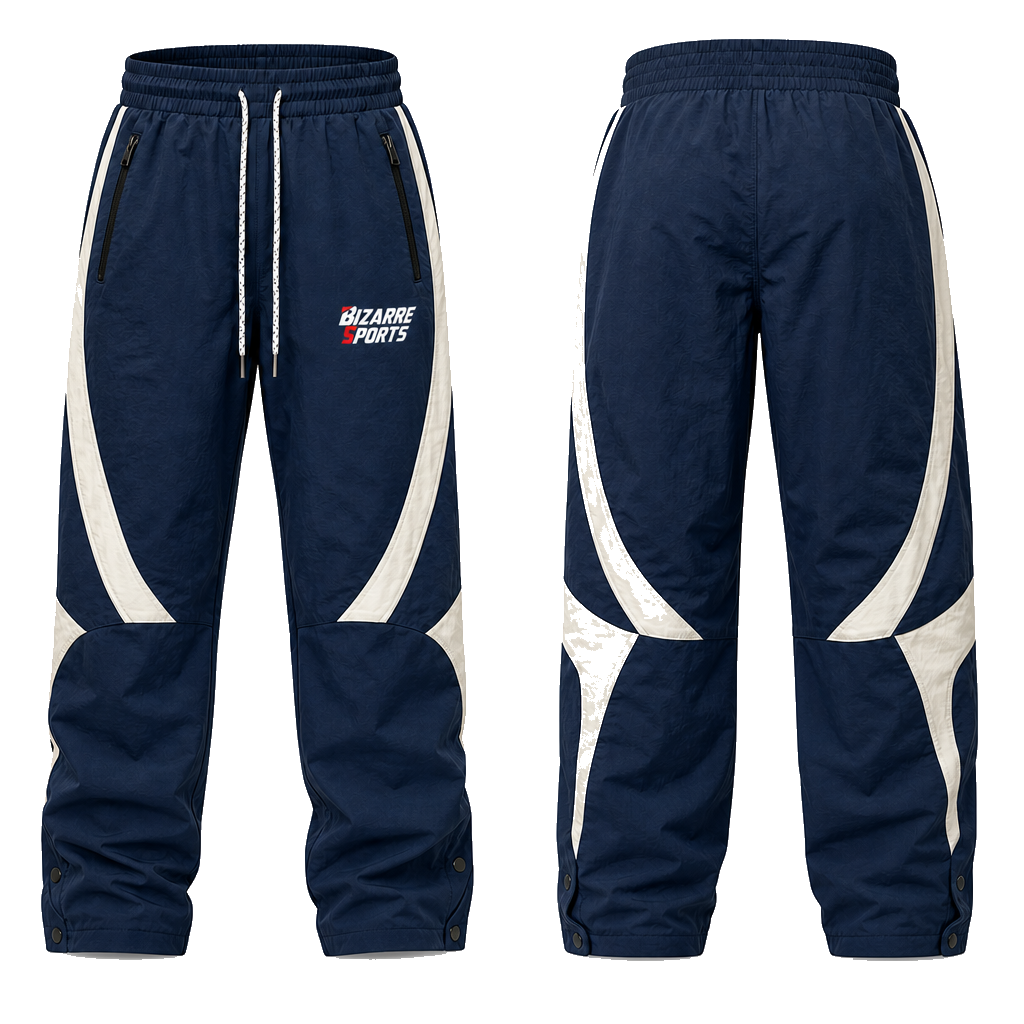 Basketball Training Tearaway Pants with 320G Interlock Knit and Full-Length Side Opening