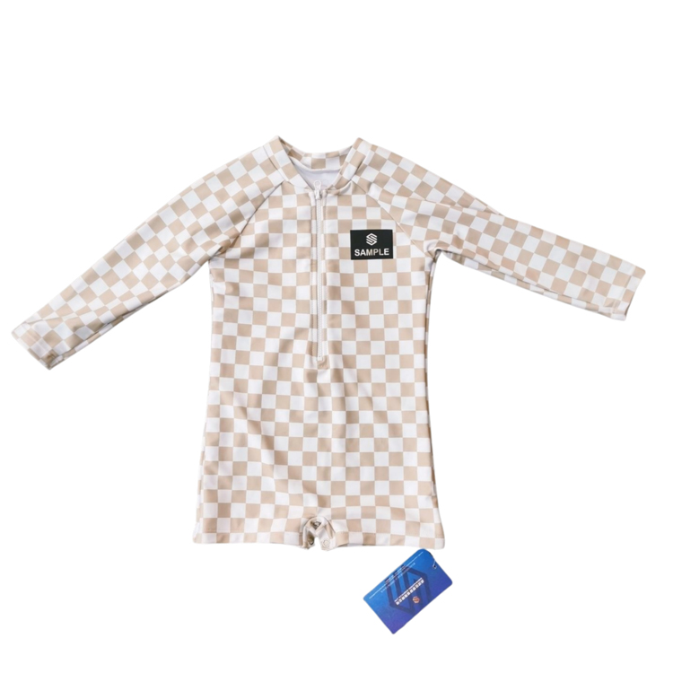 96 Langarm-Rashguard mit Frontreißverschluss für Kinder, einfach anzuziehen, UV-beständiges Stretchgewebe mit vollständiger Brustbedeckung, ideal für Surfen, Schnorcheln und Wassersport, individuelle Logooptionen