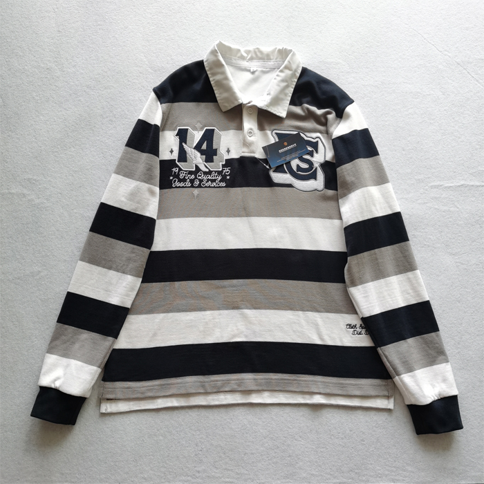 Wo finden Sie zuverlässige Lieferanten für maßgeschneiderte, garngefärbte Rugby-Polohemden?