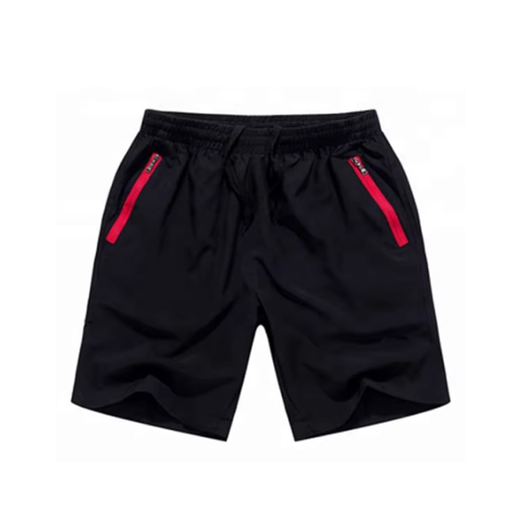 B334 Abbigliamento Sportivo Maschile con Logo Personalizzato, Migliori Pantaloncini da Corsa con Tasche con Cerniera, Pantaloni Attivi