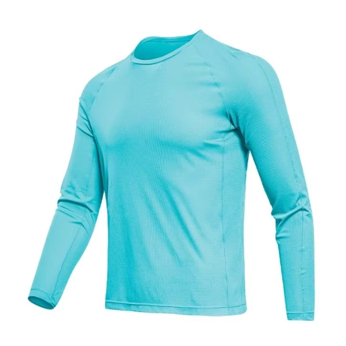 B259 Sportbekleidung mit individuellem Logo, Laufoberteil, sportlicher enganliegender T-Shirt, langärmelige Trikot für Männer