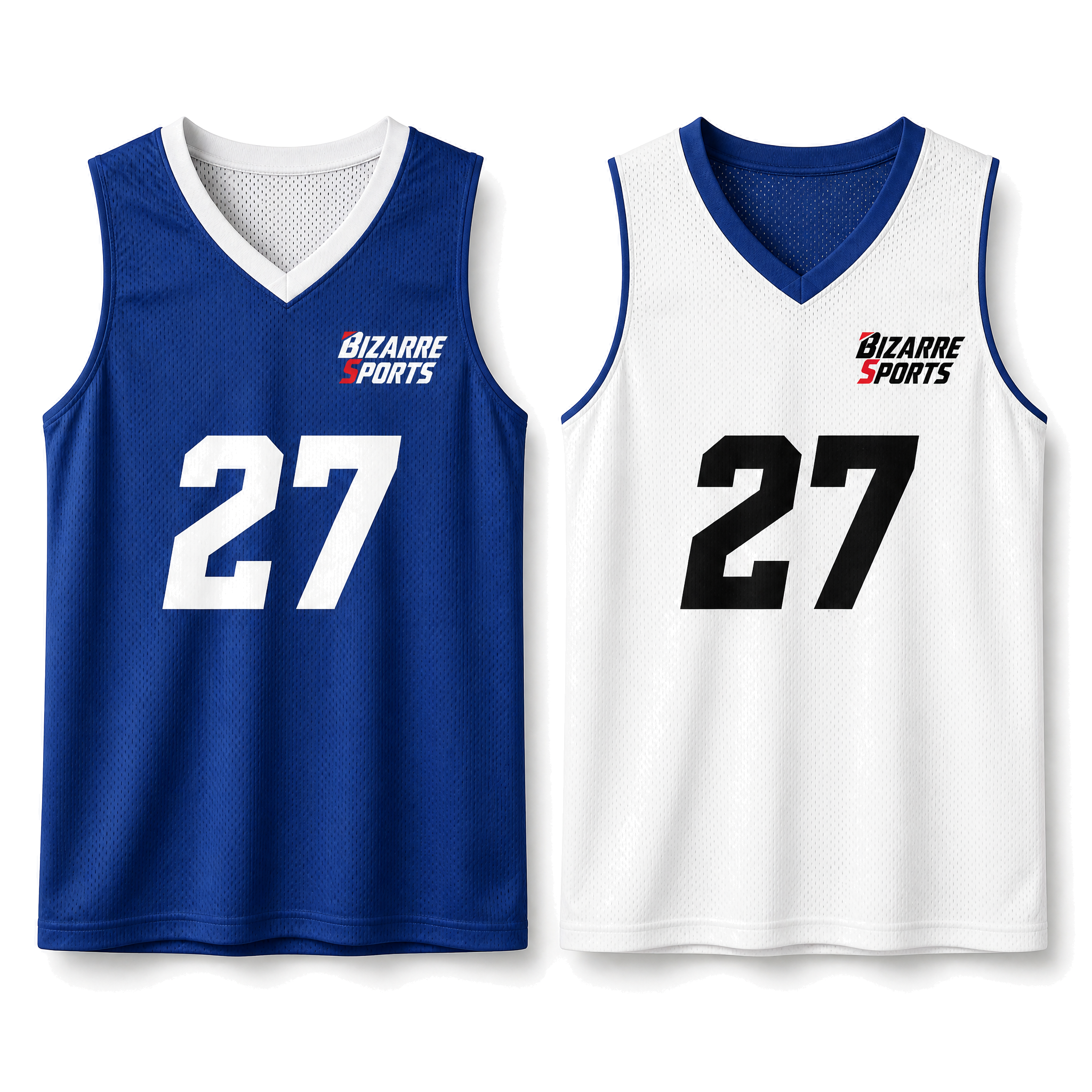Camiseta sin mangas reversible para hombres con cuello en V, personalizada mediante sublimación, en malla de poliéster de 140 GSM por pieza, ropa deportiva