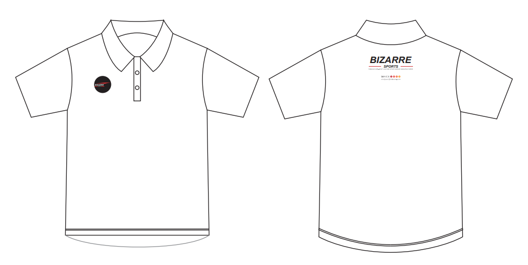 Kurzärmeliger Polo Blanko-Template