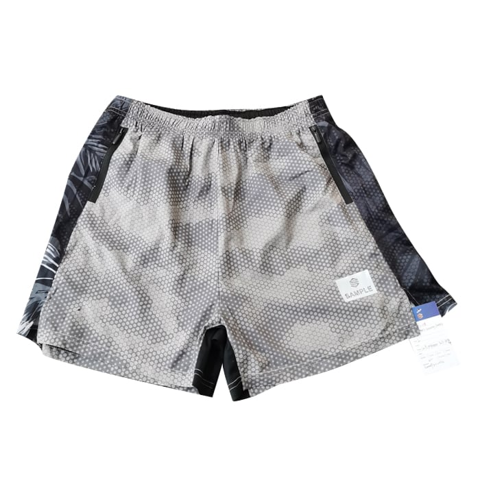 S010 Pantaloncini da Corsa in Poliestere Spandex Fitness Abbigliamento Sportivo Uomo in Vita Elastica con Tasca Laterale Pantaloncini Uomo